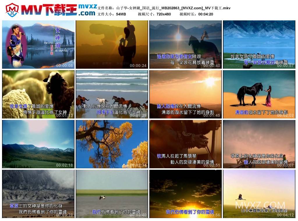 山子华-女神湖_国语_流行_MB202863